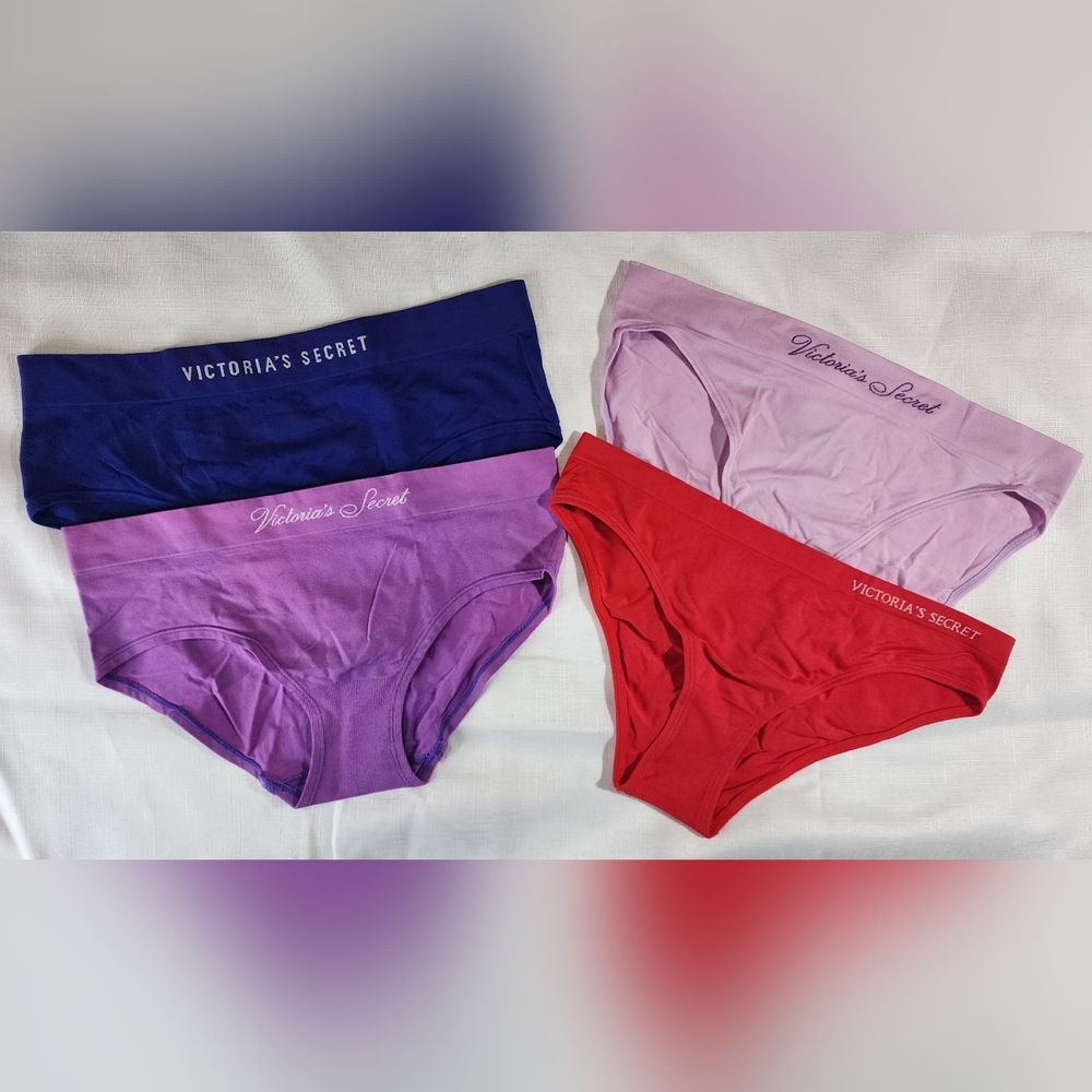 Victoria's Secret Women's Panties Set - Purple, Red, Pink